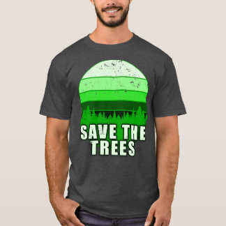 CAMISETA SALVAR AS ÁRVORES PARA SALVAR A TERRA DO PLANETA 1