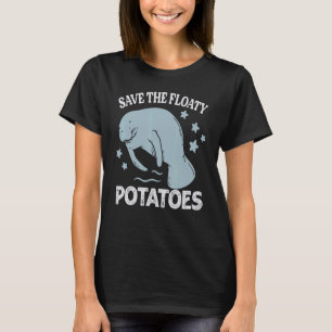 Camiseta Salvar As Batatas Flutuantes Peixes-Boi Manatim