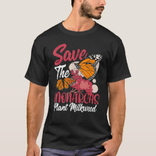 Camiseta Salvar As Monarcas Plantar Milkweed Borboleta Mona
