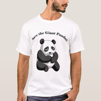 Camiseta Salvar as pandas gigantes!