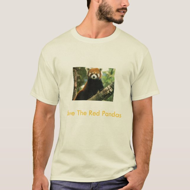 Camiseta Salvar as pandas vermelhas (Frente)