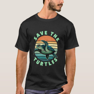 Camiseta Salvar As Tartarugas Amante de Tartaruga Animal de