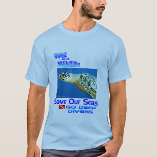 Camiseta Salvar as tartarugas de mar