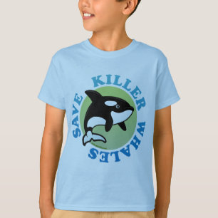 Camiseta Salvar baleias assassinas