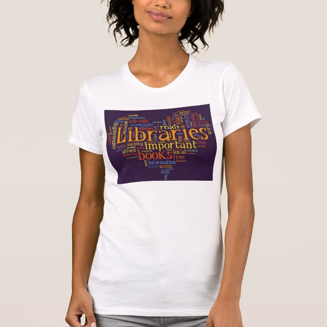 Camiseta Salvar bibliotecas (Frente)