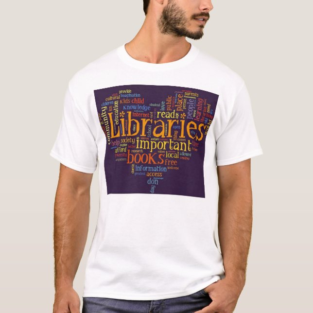 Camiseta Salvar bibliotecas (Frente)