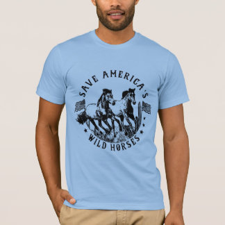Camiseta Salvar Cavalos Selvagens