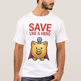 Camiseta Salvar Como Um Herói – Super Cofrinho 