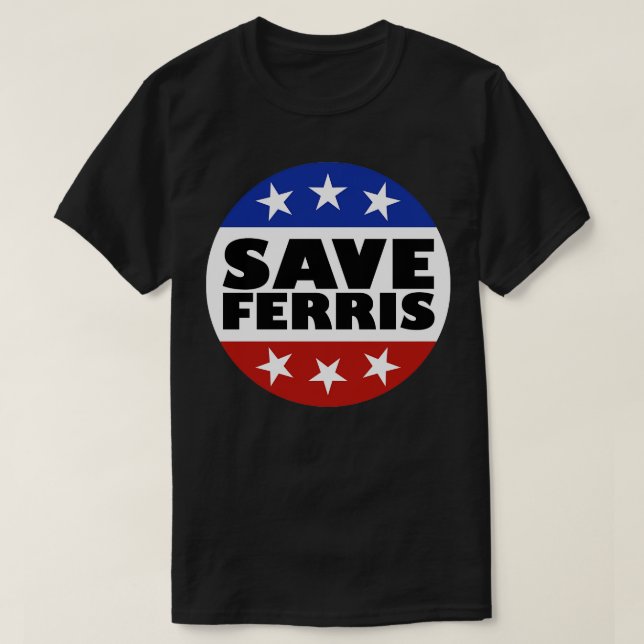 Camiseta Salvar Crachá Ferris (Frente do Design)
