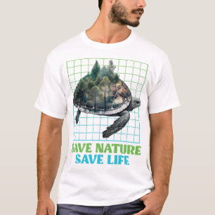 Camiseta Salvar Espécies Protegidas da Natureza Cópia Cop