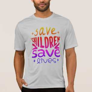 Camiseta Salvar Filhos, Salvar Vidas
