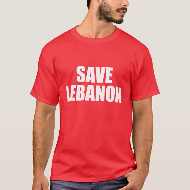 Camiseta Salvar Líbano (Frente)