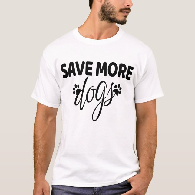 Camiseta Salvar mais cães (Frente)