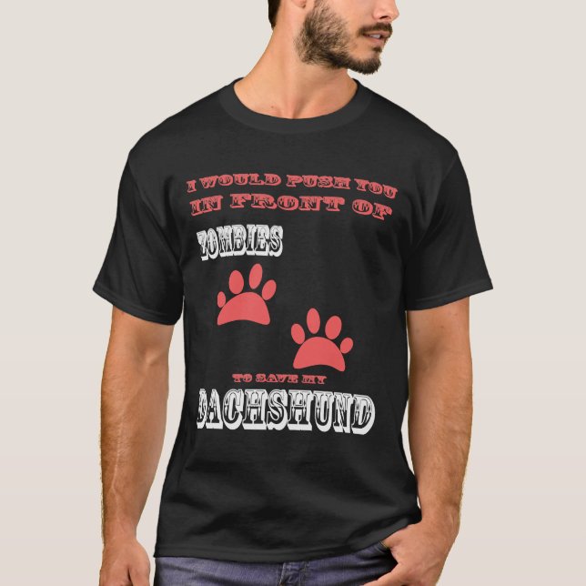 Camiseta Salvar meu Dachshund (Frente)