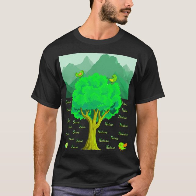 Camiseta Salvar Natureza (Frente)