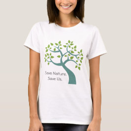 Camiseta Salvar Natureza Salvar Árvore nos Árvore