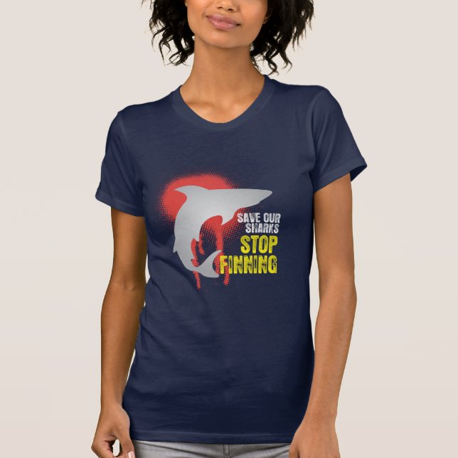 Camiseta Salvar nosso t-shirt de Finning da parada dos (Frente)