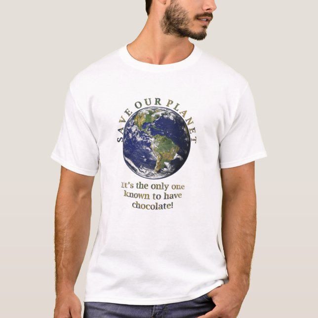 Camiseta Salvar nosso t-shirt do planeta (Frente)