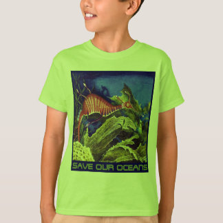 Camiseta SALVAR NOSSO t-shirt dos OCEANOS