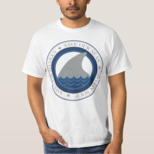 Camiseta salvar nossos tubarões