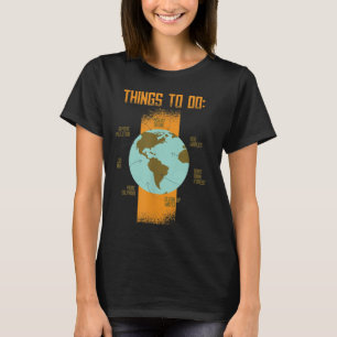 Camiseta Salvar o clima de proteção ambiental da Terra
