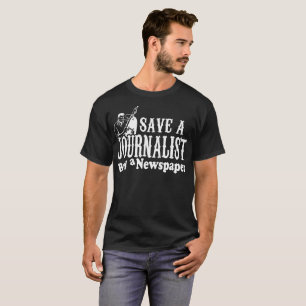 Camiseta Salvar o comprar do journalista um Tshirt do