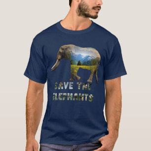 Camiseta salvar o elefante