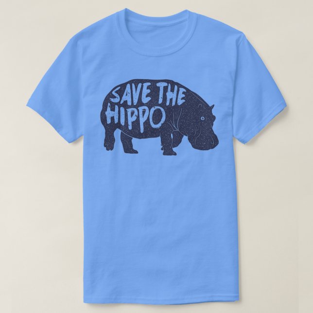 CAMISETA SALVAR O HIPPO (Frente do Design)