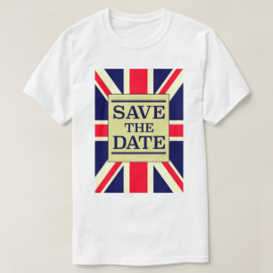 Camiseta Salvar o jaque de união do vintage da data