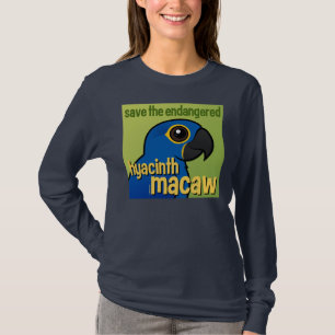 Camiseta Salvar o Macaw psto em perigo do jacinto