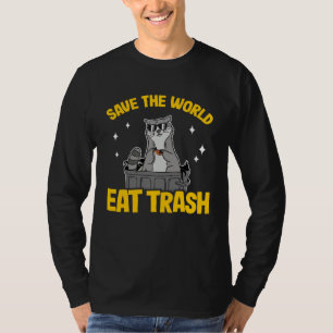Camiseta Salvar O Mundo Comer Lixo Panda Guaxinim 7