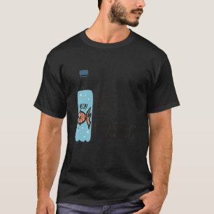 Camiseta Salvar o oceano oceânico mar de peixes não plástic