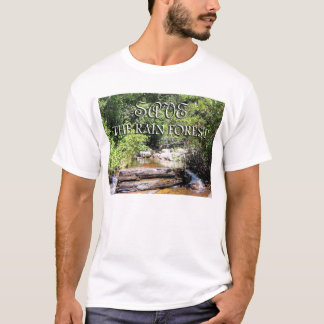 Camiseta Salvar o Paisagem Fino da Floresta Chuva
