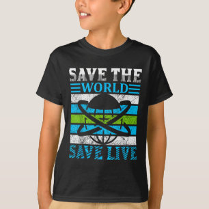 Camiseta Salvar o planeta Terra Proteção Ambiental