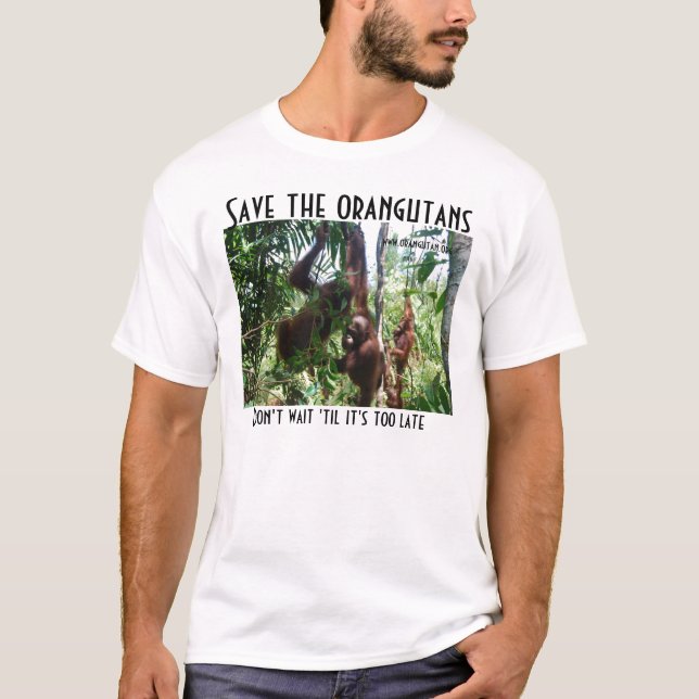 Camiseta Salvar o salvamento dos animais selvagens dos (Frente)