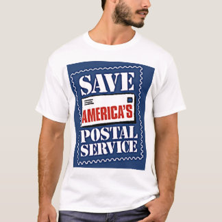 Camiseta Salvar o serviço postal de América
