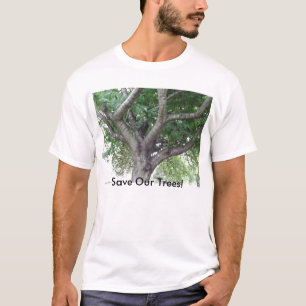 Camiseta Salvar o t-shirt das árvores