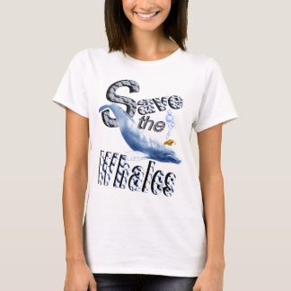 Camiseta Salvar o t-shirt das baleias