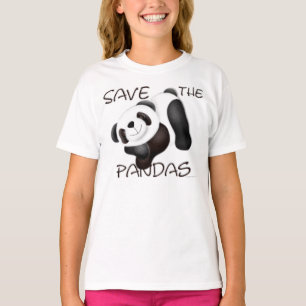 Camiseta Salvar o t-shirt das pandas