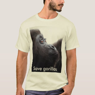 Camiseta Salvar o t-shirt dos gorila