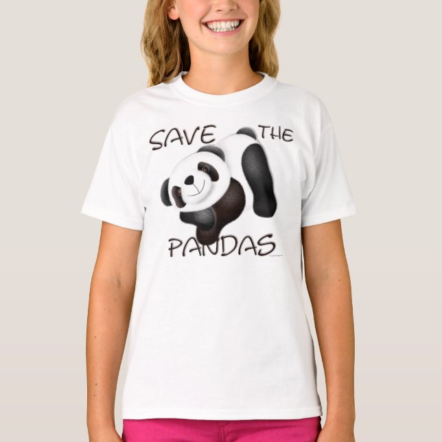 Camiseta Salvar o T-Shirt dos Pandas (Frente)