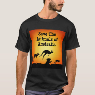 Camiseta Salvar os animais da Austrália
