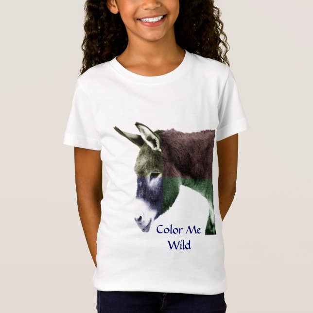 Camiseta Salvar os asnos selvagens dos Burros ocidentais (Frente)