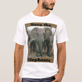 Camiseta Salvar os elefantes