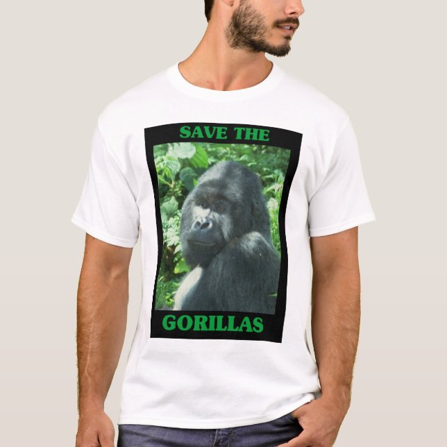 Camiseta Salvar os gorila (Frente)