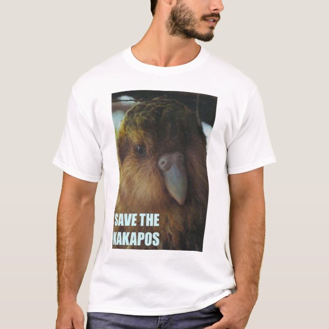 Camiseta Salvar os Kakapos! (Frente)