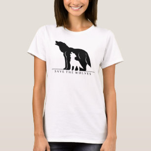 Camiseta Salvar os lobos (o ver branco.)