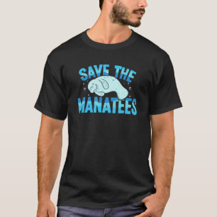 Camiseta Salvar Os Manatis Peixe-Boi Manati Mamífero Marinh