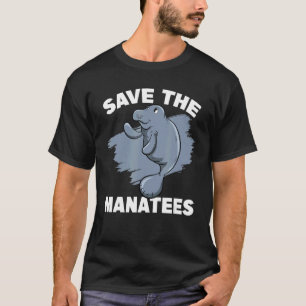 Camiseta Salvar Os Manatis Zelador de Vaca Marinha Animal M