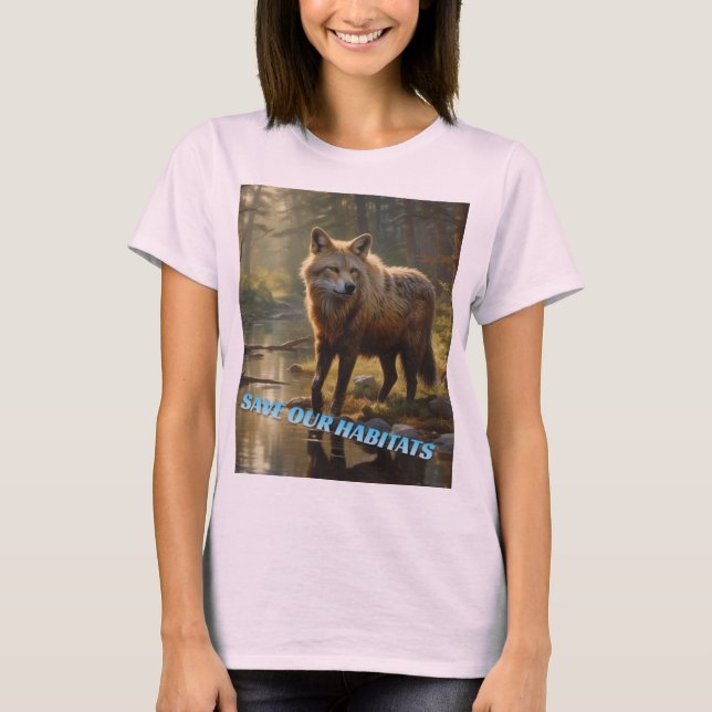 CAMISETA SALVAR OS NOSSOS HABITATS (Frente)